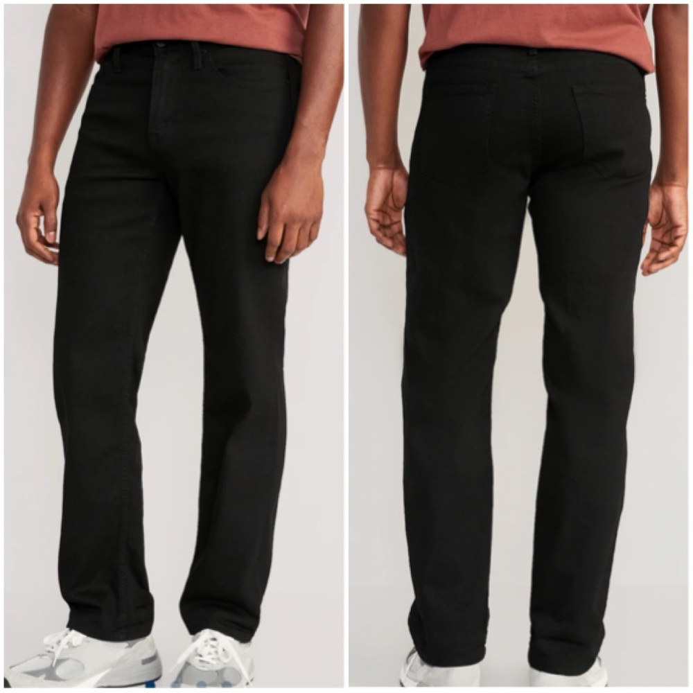 Old Navy Loose Built-In Flex 30x30 Jeans in Black Rinse